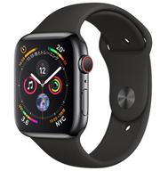 JAN 4549995046632 Apple Watch Series 4 44mm ブラックステンレス ブラックスポーツ GPS ＋ Cellular Apple Japan(同) スマートフォン・タブレット 画像