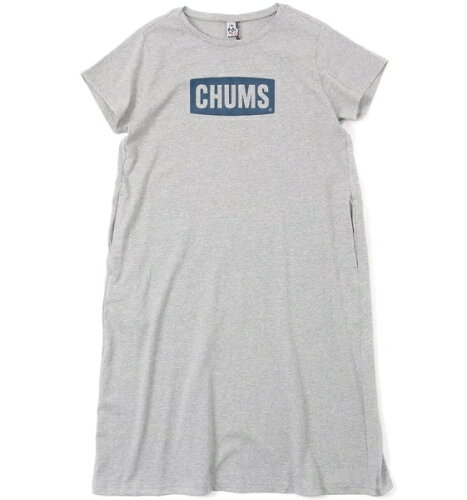 JAN 4550287268564 CHUMS｜チャムス チャムスロゴドレス CHUMS Logo Dress womens Mサイズ/H・Gray×Navy CH18-1212 株式会社ランドウェル レディースファッション 画像