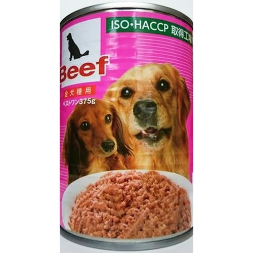 JAN 4560128491709 ベストワン 犬缶 ビーフ(375g) 株式会社ベストウイル ペット・ペットグッズ 画像