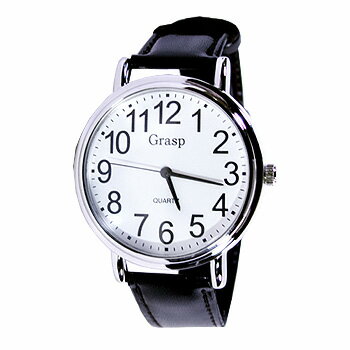 JAN 4560188390318 紳士用らくらく腕時計!大型でみやすくシンプル グラスプ株式会社 腕時計 画像