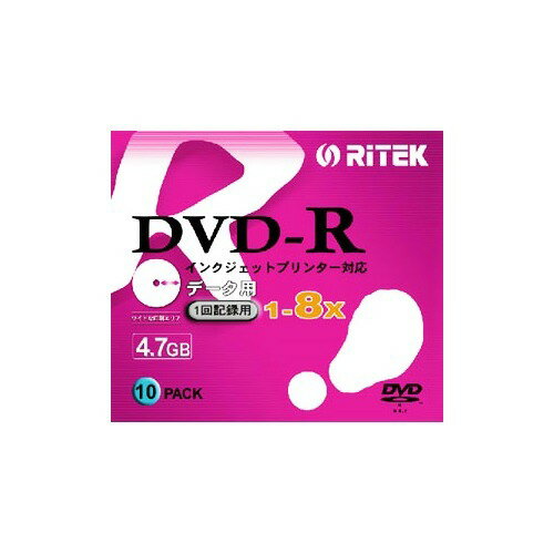 JAN 4560200863042 RITEK DVD-R データ用 4.7GB 8倍速 インクジェットプリンター対応 ワイドエリア 白(10枚入) ライテック・ジャパン株式会社 TV・オーディオ・カメラ 画像