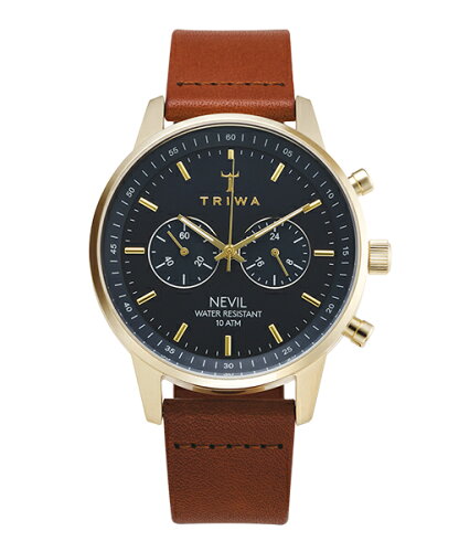 JAN 4560204346589 トリワ TRIWA アクアティック ネビル NEST122-CL010217 ブラック×ブラウン アイ・ネクストジーイー株式会社 腕時計 画像