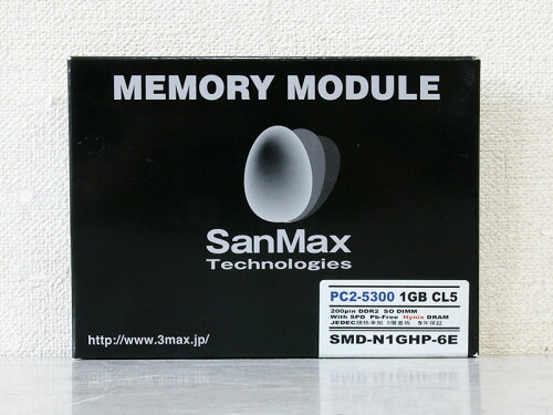 JAN 4560212014890 sanmax ノートpc用増設メモリ ddr2-667pc2-5300  b  b  so-dimm 200pin skhynix chip搭載 smd-n hp-6e サンマックス・テクノロジーズ株式会社 パソコン・周辺機器 画像