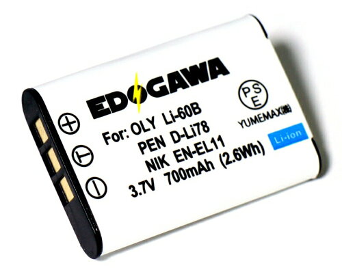 JAN 4562316224236 EDOGAWA PENTAX ペンタックス D-Li78互換バッテリー ED-BAT EDOGAWA株式会社 TV・オーディオ・カメラ 画像