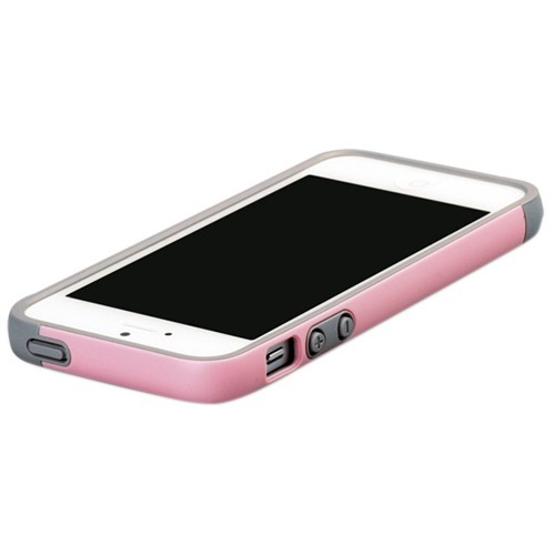 JAN 4562357596132 ウォルナット iPhone5 バンパートリオ ピンク+バイオレット W1613i5(1コ入) 株式会社ロア・インターナショナル スマートフォン・タブレット 画像