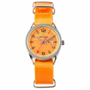 JAN 4562410158260 AMPELMANN アンペルマン ASC-4978-26 腕時計 クォーツ ラウンド オレンジ ASC497826 株式会社A.I.C 腕時計 画像
