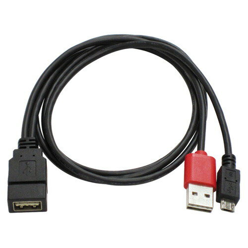 JAN 4562412833653 ainex USBホストケーブル 補助電源付 リバーシブル USB-119R 株式会社アイネックス パソコン・周辺機器 画像
