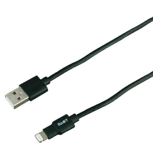 JAN 4562451760071 バウト Lightning対応 USBケーブル 2m 黒 BUSL200K 株式会社バウト スマートフォン・タブレット 画像