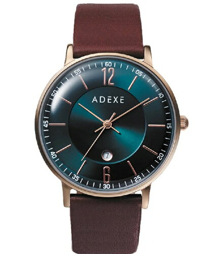 JAN 4562460913451 adexe アデクス2046b-t01 ユニセックス 腕時計 grande グランデ   ローズゴールド グリーン ブラウン 株式会社ボーディングパス 腕時計 画像