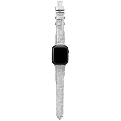JAN 4570046381013 坂本ラヂヲ Apple Watch 44/42mm PikaPika Leather Watchband シルバー GWBPK-AW01SLV 坂本ラヂヲ株式会社 スマートフォン・タブレット 画像