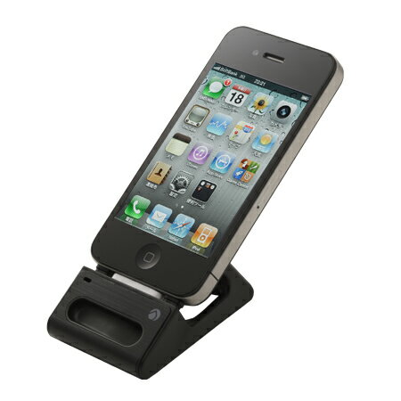 JAN 4571395830115 Deff iPhone4 Sound Direction Dock サウンド増幅 ケース装着のまま縦横設置可能なデスクトップスタンド ブラック ディーフ株式会社 スマートフォン・タブレット 画像