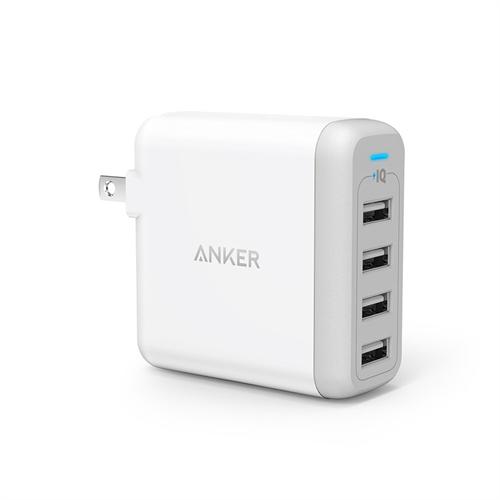 JAN 4571411182020 ANKER POWERPORT 4 USB急速充電器 WHITE アンカー・ジャパン株式会社 スマートフォン・タブレット 画像