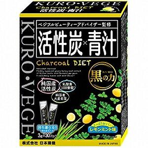 JAN 4573142070195 日本薬健 活性炭X青汁 レモンミント味 30包 株式会社日本薬健 ダイエット・健康 画像