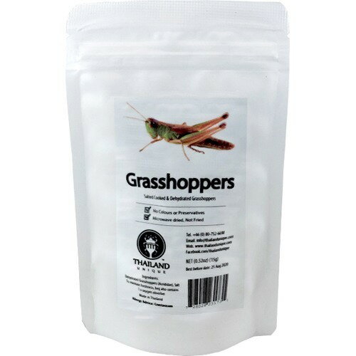 JAN 4573146024583 昆虫食 グラスホッパー Grasshoppers TIU0002(15g) 株式会社アールオーエヌ 食品 画像