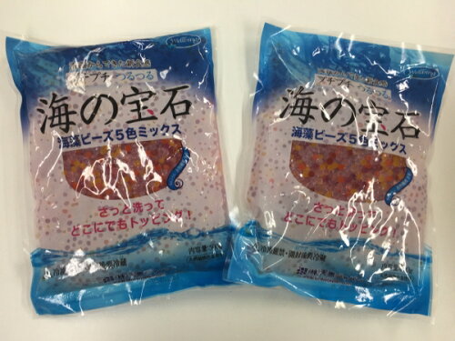 JAN 4573251758243 天恵ジャパン 海の宝石 海藻ビーズ 5色ミックス2pセット 株式会社天恵ジャパン 食品 画像