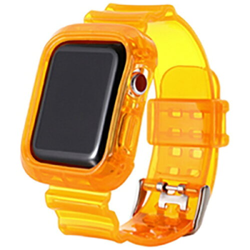 JAN 4580046892952 PFJ｜ピュア・フィッシング・ジャパン AppleWatch40mm用透明シリコンバンドレザルタ オレンジ PHDRSTW6S-OR (同)Phonefoam Japan 腕時計 画像