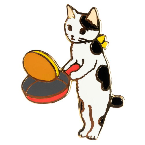 JAN 4580134100549 【ポタリングキャット】【ピンズコレクション ホットケーキ 猫】(PZ-8)ソフト七宝タイプの魅力のピンズ 有限会社ポタリングキャット ジュエリー・アクセサリー 画像