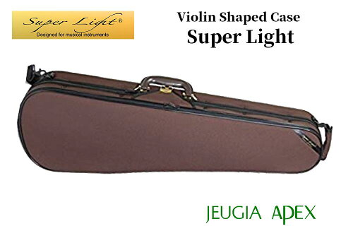 JAN 4580229451822 スーパーライト Super Light シェイプトバイオリンケース 三角型 ブラウン ロッコーマン株式会社 楽器・音響機器 画像