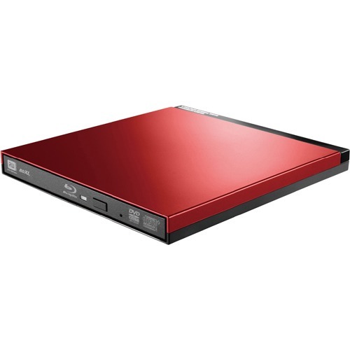 JAN 4580333572925 エレコム Blu-rayディスクドライブ USB3.0 スリム 書込ソフト付 レッド LBD-PUD6U3LRD(1個) ロジテックINAソリューションズ株式会社 パソコン・周辺機器 画像