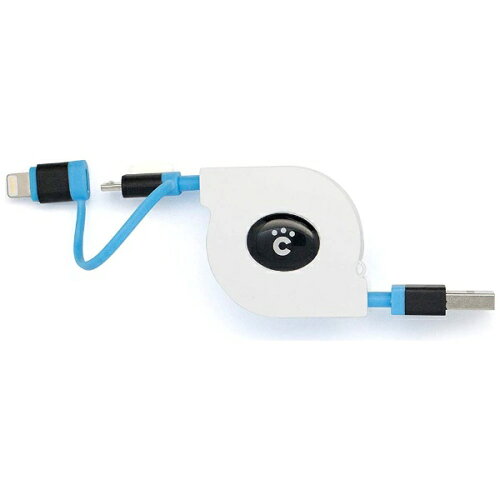 JAN 4580370732603 cheero USBケーブル CHE-241 ホワイトXブルー ティ・アール・エイ株式会社 スマートフォン・タブレット 画像