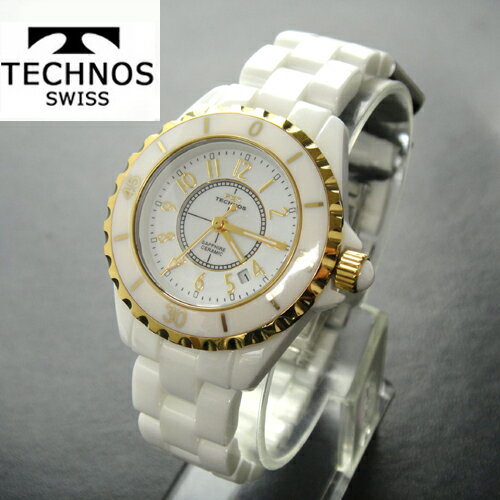 JAN 4580397951162 テクノス 腕時計  TECHNOS  T9795GW フルセラミック レディ  ベゼル/ゴールド 有限会社ティーツーインターナショナル 腕時計 画像