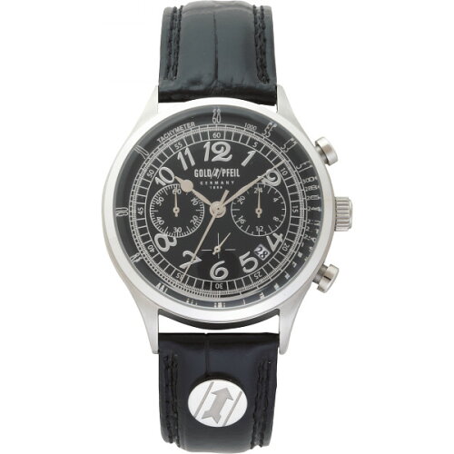 JAN 4580397960140 ゴールドファイル ヴィンテージメンズ腕時計 ブラック 有限会社ティーツーインターナショナル 腕時計 画像