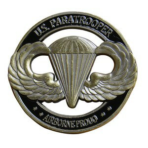 JAN 4580407434562 チャレンジコイン 米陸軍 パラシュート章 空挺部隊 記念メダル Challenge Coin 記念コイン U.S.PARATROOPER 株式会社デジスト ホビー 画像