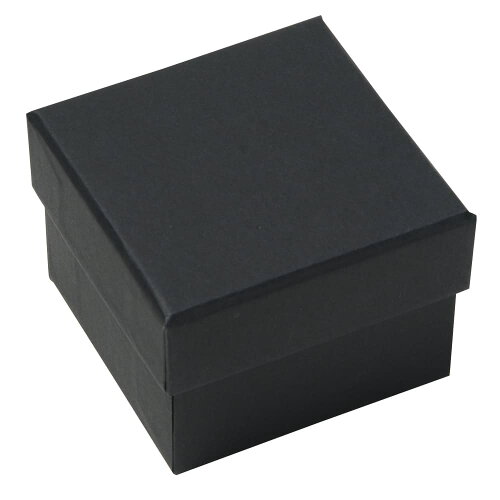 JAN 4580407490933 ギフトボックス 貼り箱 8×8×6cm アクセサリーケース ブラック 株式会社デジスト ジュエリー・アクセサリー 画像