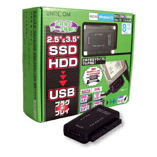 JAN 4580438143372 UNITCOM UNI-AD-SAIDEU2/N SSD/HDD SATA&IDE用USB2.0変換アダプタ 株式会社アイティプロテック パソコン・周辺機器 画像