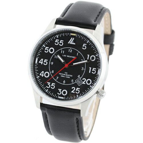 JAN 4580451579509 ラドウェザー LAD WEATHER トリチウムマスター 腕時計 ブラック/シルバー メンズ LAD026BKSV 株式会社クラージュ 腕時計 画像