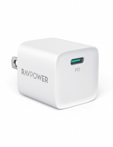 JAN 4580703520365 RAVPOWER USB-C 1ポート 急速充電器 ホワイト RP-PC1027 WH 株式会社SUNVALLEY JAPAN スマートフォン・タブレット 画像