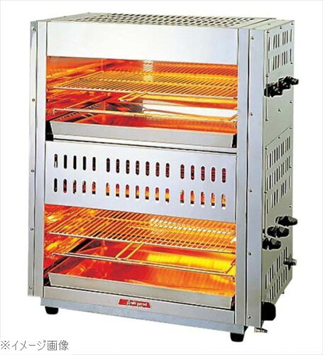 JAN 4582225490591 ガス赤外線上火式グリラーダブルタイプ AS－862 LPガス 株式会社アサヒサンレッド キッチン用品・食器・調理器具 画像