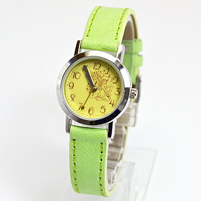 JAN 4582339276104 ディズニー Disney 腕時計 ティンカーベル 革ベルト グリーン PRC001-1 レディース 株式会社フィールドワーク 腕時計 画像