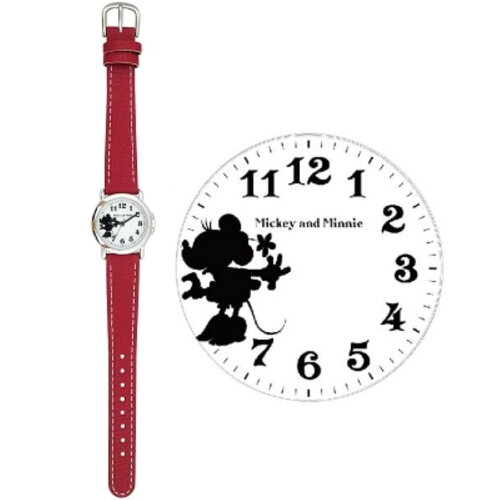 JAN 4582339276531 ミッキーミニー モノクロシルエット 腕時計 MKN009-2 RE 株式会社フィールドワーク 腕時計 画像