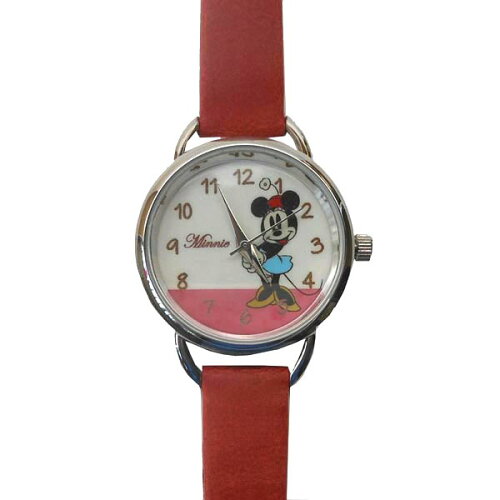 JAN 4582339276623 フィールドワークディズニー ミニーマウス手書き風 腕時計 ウォッチ レッド MKN011-4 株式会社フィールドワーク 腕時計 画像