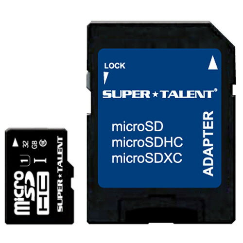 JAN 4582353569152 SUPER TALENT UHS-I Class10 対応 microSDHC/XCカード 32GB ST32MSU1P 株式会社アーキサイト TV・オーディオ・カメラ 画像