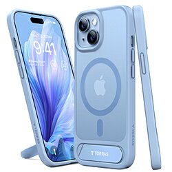 JAN 4582724761505 TORRASトラス UPRO Pstand Case for iPhone 15 Torras トーラス ライトブルー X00FX0721 楽創天成株式会社 スマートフォン・タブレット 画像