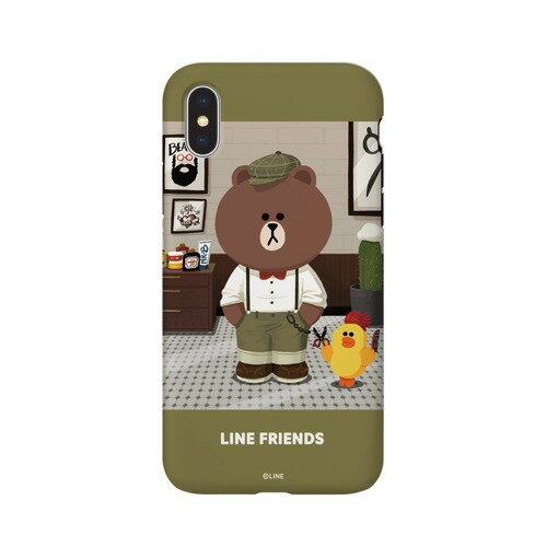 JAN 4589419347235 ラインフレンズ iPhone X ケース テーマ ブラウンピクチャー KCL-DBP001(1コ入) LINE Friends Japan株式会社 スマートフォン・タブレット 画像