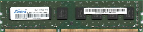 JAN 4589433441896 ASint デスクトップパソコン用メモリ PC3-12800U 8GB SLB304G08-GGNHM 株式会社電子部品商会 パソコン・周辺機器 画像