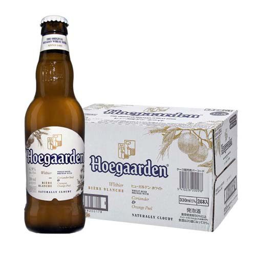 JAN 4589724811995 ヒューガルデン ホワイトビール 瓶(330ml×24本) AB InBev Japan(同) ビール・洋酒 画像