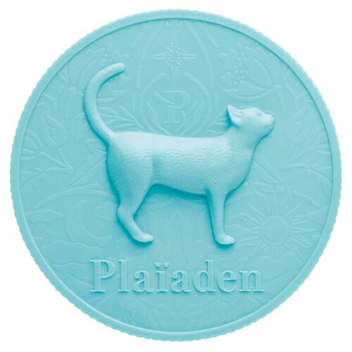 JAN 4589902179800 プレイアーデン 缶詰保存用キャップキャットレリーフ 猫用ターコイズブルー メモリー株式会社 ペット・ペットグッズ 画像