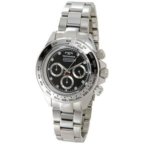 JAN 4589911853418 テクノス TECHNOS クオーツ メンズ クロノ 腕時計 T4392SB シルバー 有限会社ティーツーインターナショナル 腕時計 画像