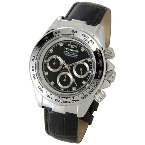 JAN 4589911853425 テクノス TECHNOS クオーツ メンズ クロノ 腕時計 T4392LB シルバー 有限会社ティーツーインターナショナル 腕時計 画像