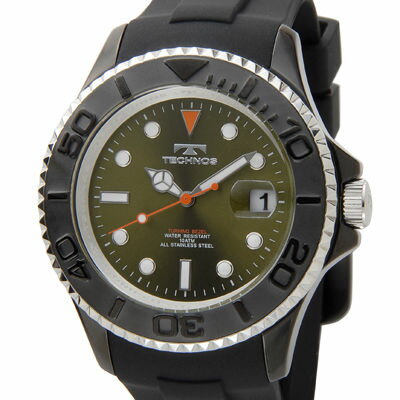 JAN 4589911854729 テクノス｜Technos メンズ腕時計 ダイバーズ T6398BM グリーン 有限会社ティーツーインターナショナル 腕時計 画像