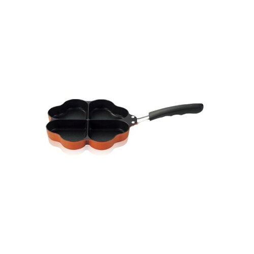 JAN 4900896128092 しあわせを呼ぶ四葉のフライパン オレンジ KS-2809(1コ入) 杉山金属株式会社 キッチン用品・食器・調理器具 画像
