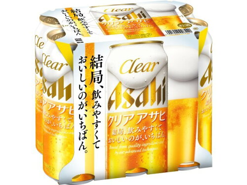 JAN 4901004008220 クリア　アサヒ　缶500ml　6缶パック アサヒビール株式会社 ビール・洋酒 画像