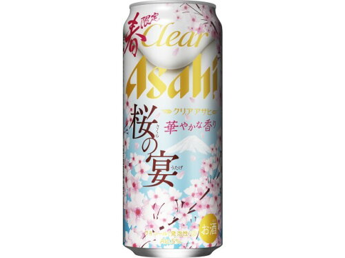JAN 4901004053657 アサヒビール クリアアサヒ　桜の宴　缶５００ｍｌ アサヒビール株式会社 ビール・洋酒 画像