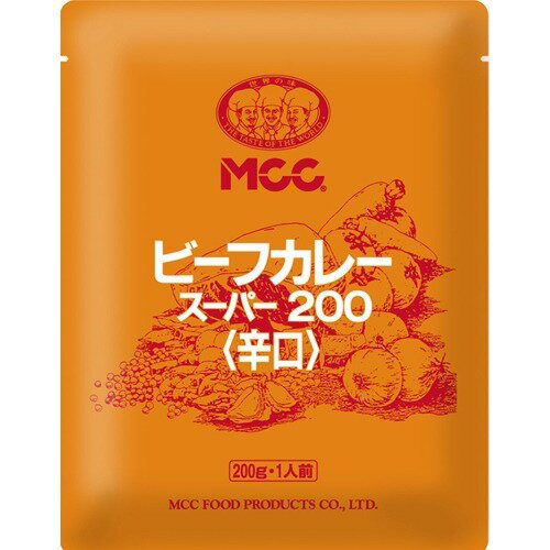 JAN 4901012044821 MCC 新ビーフカレー スーパー200 辛口(200g) エム・シーシー食品株式会社 食品 画像