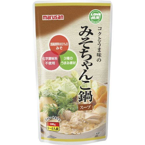 JAN 4901033331047 マルサン みそちゃんこ鍋スープ(600g) マルサンアイ株式会社 食品 画像