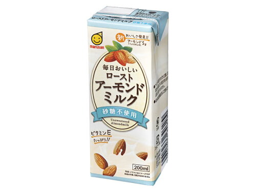 JAN 4901033646189 マルサン 毎日おいしいローストアーモンドミルク 砂糖不使用 200ml マルサンアイ株式会社 水・ソフトドリンク 画像